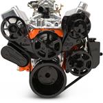 Pulley System, Raven S-Drive, 1964-88 SBC, 8-Rib, w/PS & Billet Reservoir