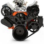 Pulley System, Raven S-Drive, Big Block Chevy, 6-Rib, w/PS & Plastic Reservoir