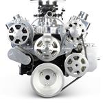 Pulley System, S-Drive, Big Block Chevy, 6-Rib, w/PS & Billet Reservoir