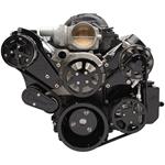 Pulley System, S-Drive Elite, 1964-88 LS, 6-Rib, w/AC, w/PS & Billet Reservoir