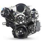 Pulley System, S-Drive, 1964-88 LS VVT, 6-Rib, w/PS & Billet Reservoir