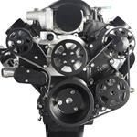 Pulley System, S-Drive Elite, 1964-88 LS, 8-Rib, w/PS, w/o Reservoir