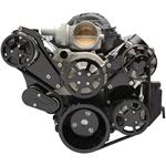 Pulley System, S-Drive, 1964-88 LS, 6-Rib, w/PS & Plastic Reservoir