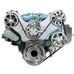 Pulley System, S-Drive, 64-68 Pont 326-455 8 Bolt W/P, 6-Rib, w/PS & Billet Res