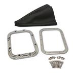 Shifter Boot/Bezel Set, Eddie Motorsports Billet Aluminum, Contoured