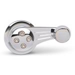 Handles, Vent Window Crank, Eddie Motorsports Aluminum, Ball Milled