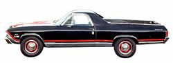 Decal & Stripe Kit, Body Side, 1968 El Camino, Super Sport