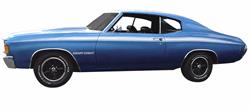 Decal, 71-72 Chevelle, Body Stripe, Heavy Chevy