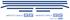 Decal, 83-84 Monte Carlo, Body Stripe Kit, SS, Lt Blue, Med Blue, Dk Blue