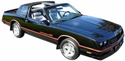 Decal, 85-86 Monte Carlo, Body Stripe Kit, SS, Maroon, Orange