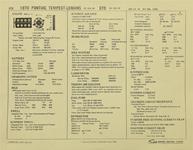 Tune-Up Sheets; 1970 Pontiac, V8 400, 4bbl/RA III-366hp & 4bbl/RA IV/370hp