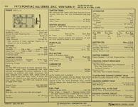 Tune-Up Sheets; 1972 Pontiac, V8 400, 4bbl/200-250hp
