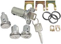 Lock Set, Ignition/Door/Tailgate, 1979-87 Suburban, w/Rr Barn Doors, Late Keys