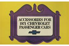 Accessory Sales Brochure, 1971 Chevrolet