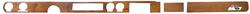 Dash Set, Radio Delete, 1971 Oldsmobile Cutlass, Coupe