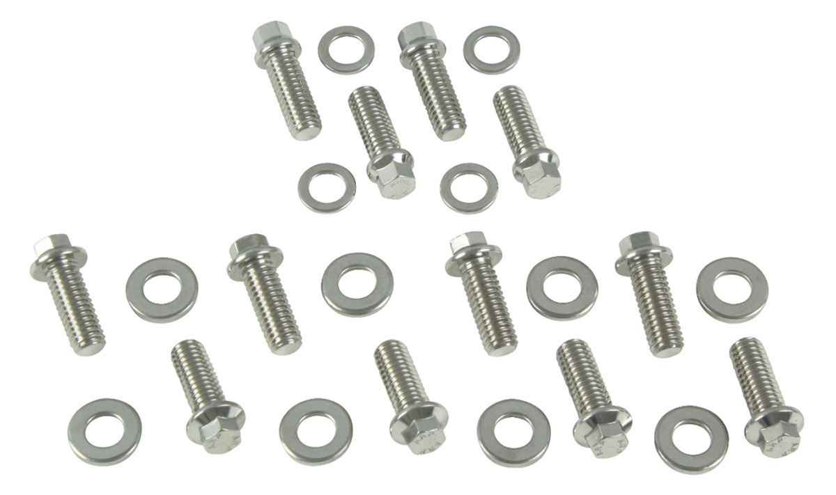 Bolts, Intake Manifold, ARP, BB, Black, 6 PT