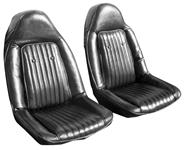 Seat Upholstery Set, 1973 Chevelle SS, Front Buckets/Coupe Rear, Vinyl