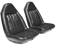 Seat Upholstery Set, Vinyl, 1974-77 Chevelle, Front Buckets/Coupe Rear