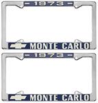License Plate Frame, 1973 Monte Carlo