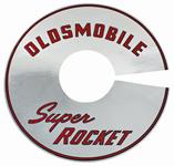 Decal, 66-67 Cutlass, Air Cleaner, Super Rocket, 4 bbl, 7 1/2", Silver