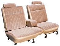 Seat Upholstery, Vinyl, 1982 Malibu, 81-87 MC/GP/Cut/Rgl, Frnt 55/45 Bench/Rear