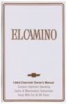 Owners Manual, 1984 El Camino