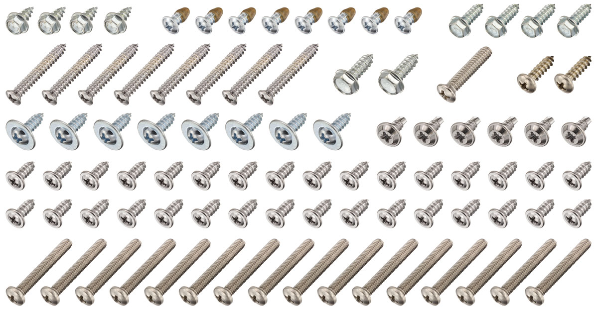 Screw Kit, Exterior, 1969 Buick, Wheel Well