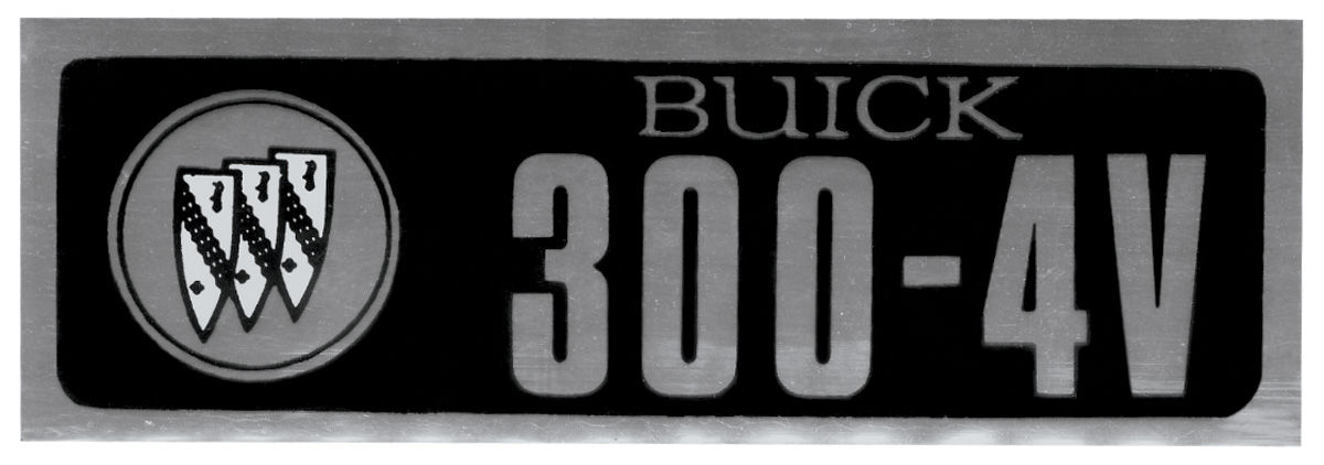 BUICK 1966-1967 300-4V Valve Cover Decal Set 