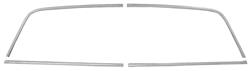 Window Reveal Molding Set, Rear, 1964-67 El Camino, 4pc