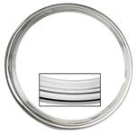 Trim Rings, SS Rally Wheel, 1969-70 A-Body, Step Lip, Stainless Steel, 15x7"