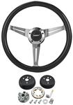 Steering Wheel Kit, Grant Collectors, 1964-66 GTO, 1964-65 Chev, Black/Brushed