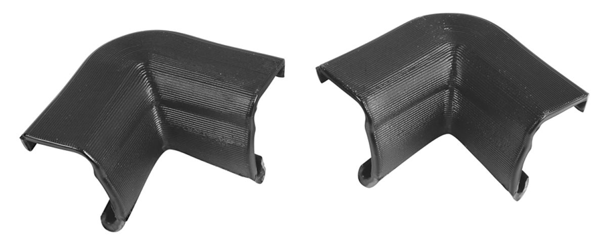 RESTOPARTS - Headliner Trim Caps, Upper Rear, 1964-65 A-Body 2-Dr