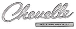Emblem Kit, Header Panel, Chevelle & by Chevrolet (2 piece)