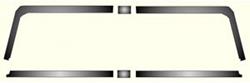 Headliner Trim Set, Rear Window, 1966-67 Tempest/LeMans 4dr Sdn, Plastic, 3pc